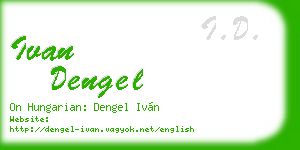 ivan dengel business card