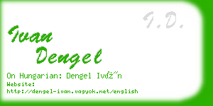 ivan dengel business card